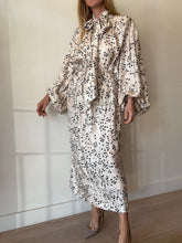 Load image into Gallery viewer, Zimmermann - Illustration Billow Dress w Pussybow &amp; Waist Tie  - Beige - 1
