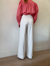 Load image into Gallery viewer, Ulla Johnson - Rory Chevron Blouse - Pink/Red - 4
