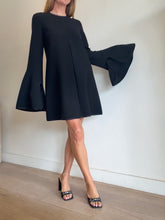 Load image into Gallery viewer, Ellery - Bell Sleeve Mini Dress - Black - 8
