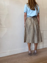 Load image into Gallery viewer, Easton Pearson - Pleated Geo Print Skirt - Brown/Blue - 12
