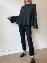 Load image into Gallery viewer, Scanlan Theodore - Cropped Straight Leg Pants - Black - 8
