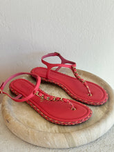 Load image into Gallery viewer, Chanel - Interlock CC Sandals - 39C - Pink
