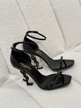 Load image into Gallery viewer, Saint Laurent - Opyum 110 Sandals Heels - Black - 39 - as new - RRP$2,100
