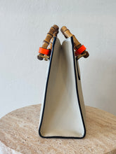 Load image into Gallery viewer, Gucci - Diana small Tote Bag - Ivory w orange band - M - RRP$6,450
