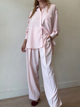 Load image into Gallery viewer, The Frankie Shop - Geogia Fluid Shirt (XXS/XXXS) &amp; Tansy Wide LegPants (S) - Pink - S

