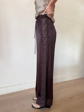 Load image into Gallery viewer, Flannel - Lace Side panel Pants - Brown - 0
