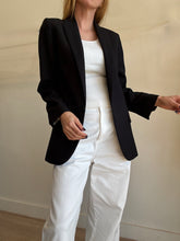 Load image into Gallery viewer, Zadig &amp; Voltaire -Single Breast  Jacket w Beaded Back - Black - S
