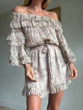 Load image into Gallery viewer, Zimmermann - Sik Floral Playsuit  - Beige w florals - 2
