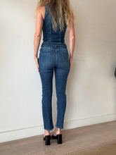 Load image into Gallery viewer, Red Valentino - Button Up Sleeveless Denim Jumpsuit - Mid Denim - 38
