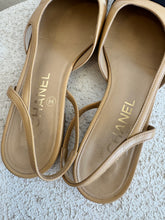 Load image into Gallery viewer, Chanel - Slingback Flats - Beige - 37.5 - w box - RRP$1,770

