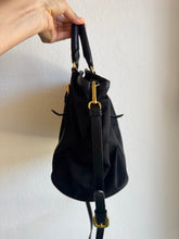 Load image into Gallery viewer, Prada - Tessuto Nylon &amp; Leather Bauletto Bag - Black - M

