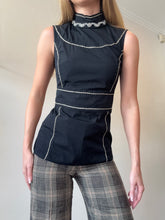 Load image into Gallery viewer, Prada - SS15 Embellished Sleeveless Top - Black - 38
