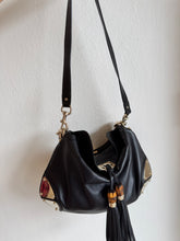 Load image into Gallery viewer, Gucci - Indy Hobo Bag w bamboo tassles - Black - M
