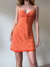 Load image into Gallery viewer, Bec &amp; Bridge - Silk  Shoestring Strap Layered Mini Dress - Orange - 8
