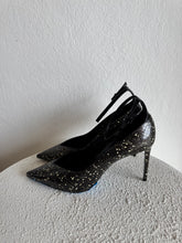 Load image into Gallery viewer, Saint Laurent - Snake skin splash Heels - Black - 37 - new w box - RRP$1700
