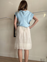 Load image into Gallery viewer, Dolce &amp; Gabbana - Sheer Pencil Silk Midi Skirt - White - 42
