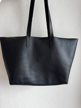 Load image into Gallery viewer, (as is) Saint Laurent - Supple East West Tote Bag w Scarf - Black - Med - RRP - $2320

