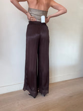Load image into Gallery viewer, Flannel - Lace Side panel Pants - Brown - 0
