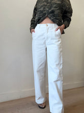 Load image into Gallery viewer, Rabens Saloner - Wide Leg Jeans - White - 8
