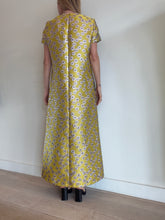 Load image into Gallery viewer, La Double J - Margarita Swing Midi Dress - Yellow/Purple - M - RRP $1590

