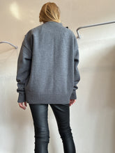 Load image into Gallery viewer, Ami Paris - ADC intarsia wool sweatre - Grey - M - RRP$810
