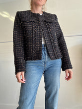 Load image into Gallery viewer, Karen Gee - Tweed Blazer - Brown - 0(8-10)
