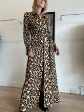 Load image into Gallery viewer, Scotch &amp; Soda - Maxi Shirt Dress w Belt - Animal Print - L
