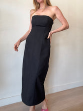 Load image into Gallery viewer, SIR - Strapless Midi Dress - Black - 2
