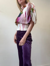 Load image into Gallery viewer, Husk - Watercolour Abstract Print Top w Gathered Waist - Multi - 8
