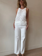 Load image into Gallery viewer, Mother - High Waisted Tunnel Vision Ankle Jeans - White - 28
