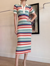 Load image into Gallery viewer, Rue Stiic - Knitted Polo Dress - Multi - S
