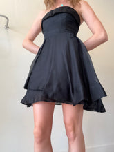 Load image into Gallery viewer, Alex Perry - Strapless Layered Flared Mini Dress - Black - 6
