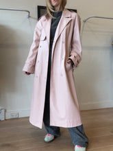 Load image into Gallery viewer, Aje - Ryka Trench Coat Leather - Blush - 8 - NWT RRP$695
