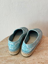 Load image into Gallery viewer, Chanel - Tweed Espadrilles - Blue &amp; White - 37 - RRP: $1,460 - NWB
