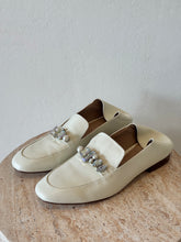 Load image into Gallery viewer, Mimco - Jewelled Loafers - Ivory - 40

