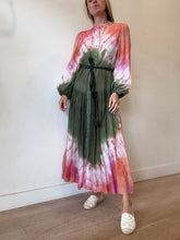 Load image into Gallery viewer, Zimmermann - Violet Tie Dye Midi Dress - Olive Green Tie Dye - 1
