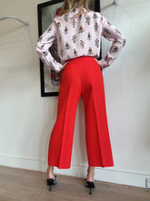 Load image into Gallery viewer, Marni - Wide Leg Cropped Pants - Red - 42
