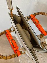 Load image into Gallery viewer, Gucci - Diana small Tote Bag - Ivory w orange band - M - RRP$6,450
