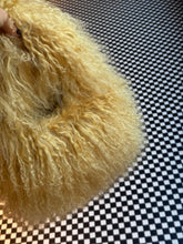 Load image into Gallery viewer, Nowhere Nation - Mongolian Fur Bag - Butter Yellow - S
