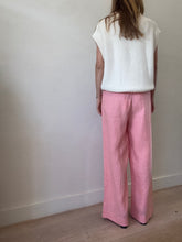 Load image into Gallery viewer, BLANCA - Linen Wide Leg Pants - Peach - S/M
