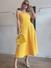 Load image into Gallery viewer, Rebecca Vallance - Andie Strap Midi Dress - Yellow - 8 - RRP$699

