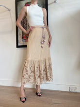 Load image into Gallery viewer, Zimmermann - Brighton Scallop Frill Skirt - Beige - 3  -bnwt - RRP$550
