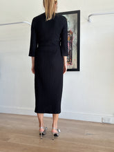 Load image into Gallery viewer, A.P.C - Ribbed Woollen Midi dress - Black - M
