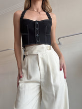 Load image into Gallery viewer, Dion Lee - Wide leg Pants w belt loops - Ivory - 8
