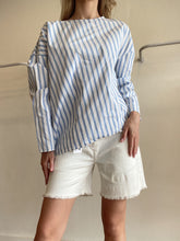 Load image into Gallery viewer, Current Elliott - Denim Raw Edge Shorts - White - 27
