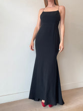 Load image into Gallery viewer, Alex Perry - Shoestring Maxi Dress w Exposed Zip - Black - 12
