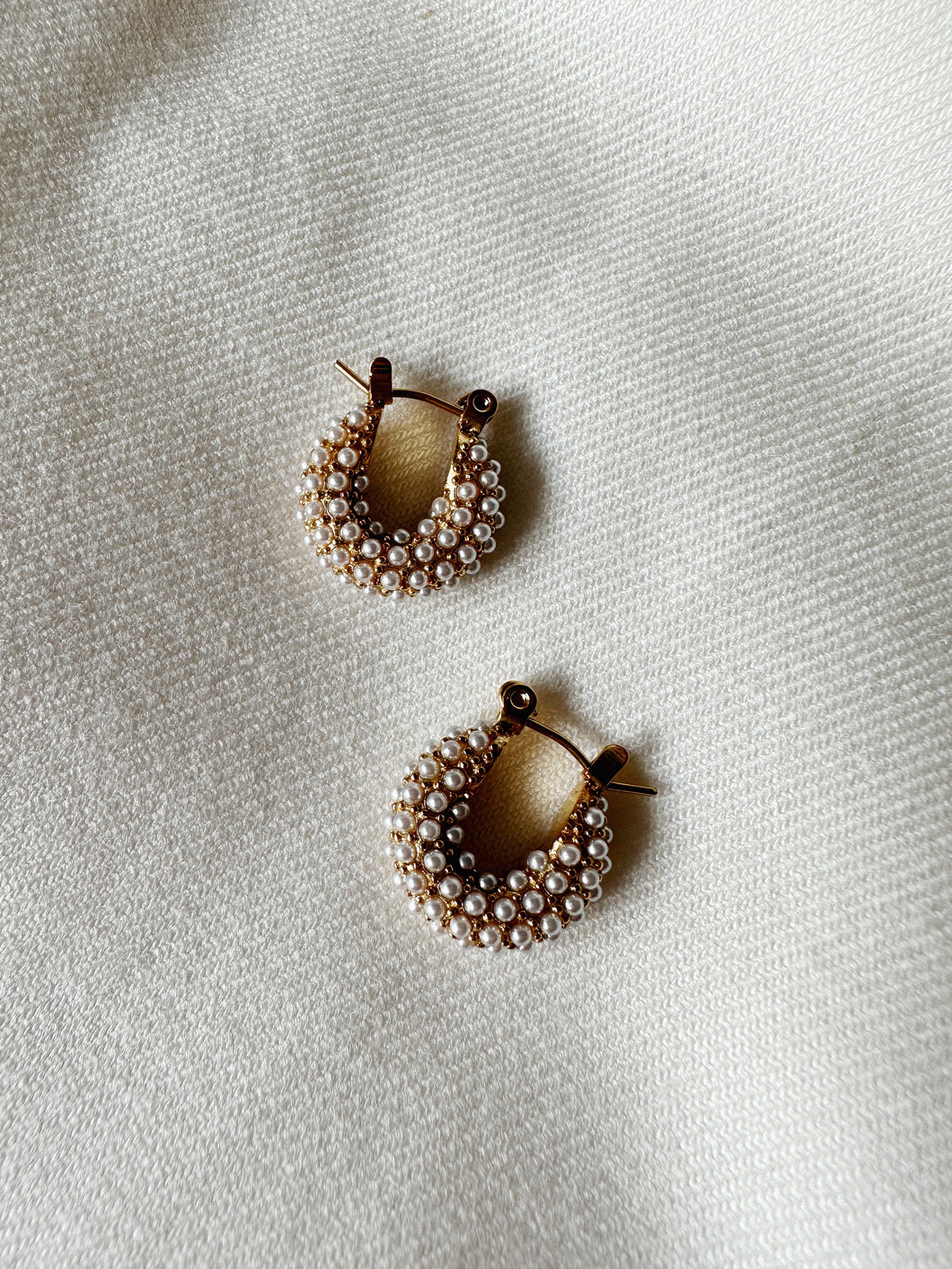 éthéréé collection - Pearly hoops - Earrings