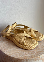 Load image into Gallery viewer, Gia/Rhw - Rosie Ankle Strap Sandals - Raffia - 36.5 - RRP$685
