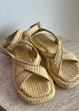 Load image into Gallery viewer, Gia/Rhw - Rosie Ankle Strap Sandals - Raffia - 36.5 - RRP$685
