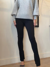 Load image into Gallery viewer, Camilla and Marc - Clements Crepe Knit Slit Hem Legging Pants - Black - S
